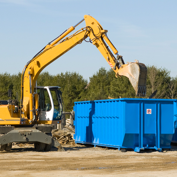 are there any restrictions on where a residential dumpster can be placed in Ellabell Georgia